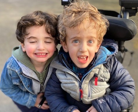 Carter and Calvin Smiling for the Camera