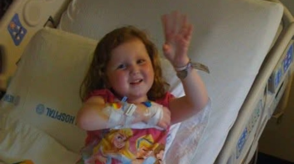 Alyssa Temkin as a child being treated at Conn Children's