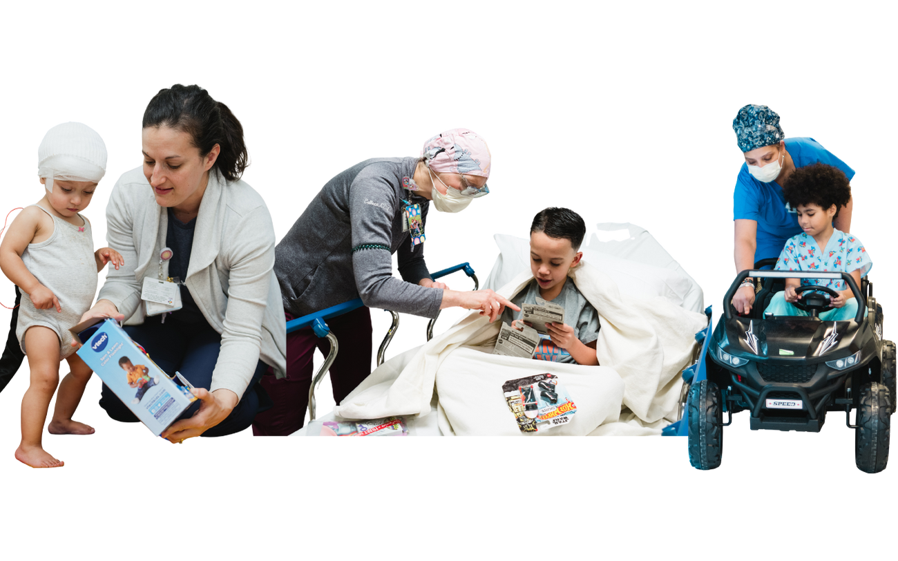 Child Life Specialists support our kids during their stay