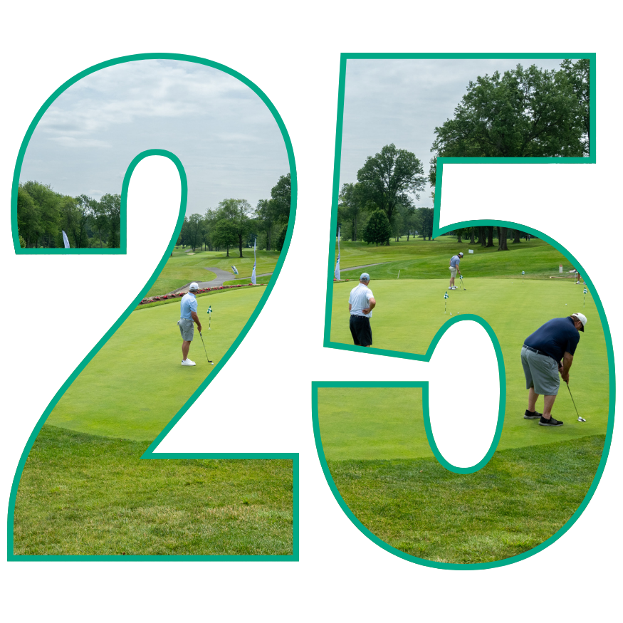 Number 25 with golf course inside