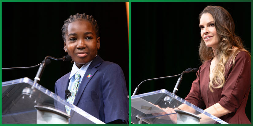 All-Star Nate and Hilary Swank