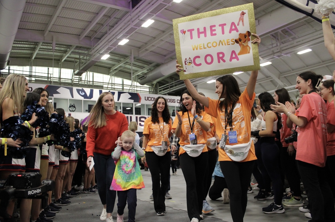 HuskyTHON student leaders at HuskyTHON event
