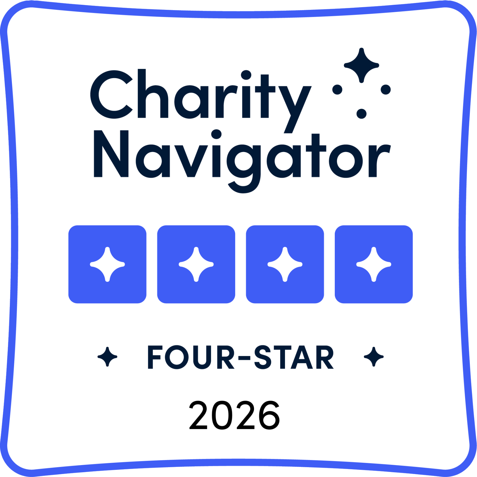 Charity Navigator Four-Star 2026 Rating