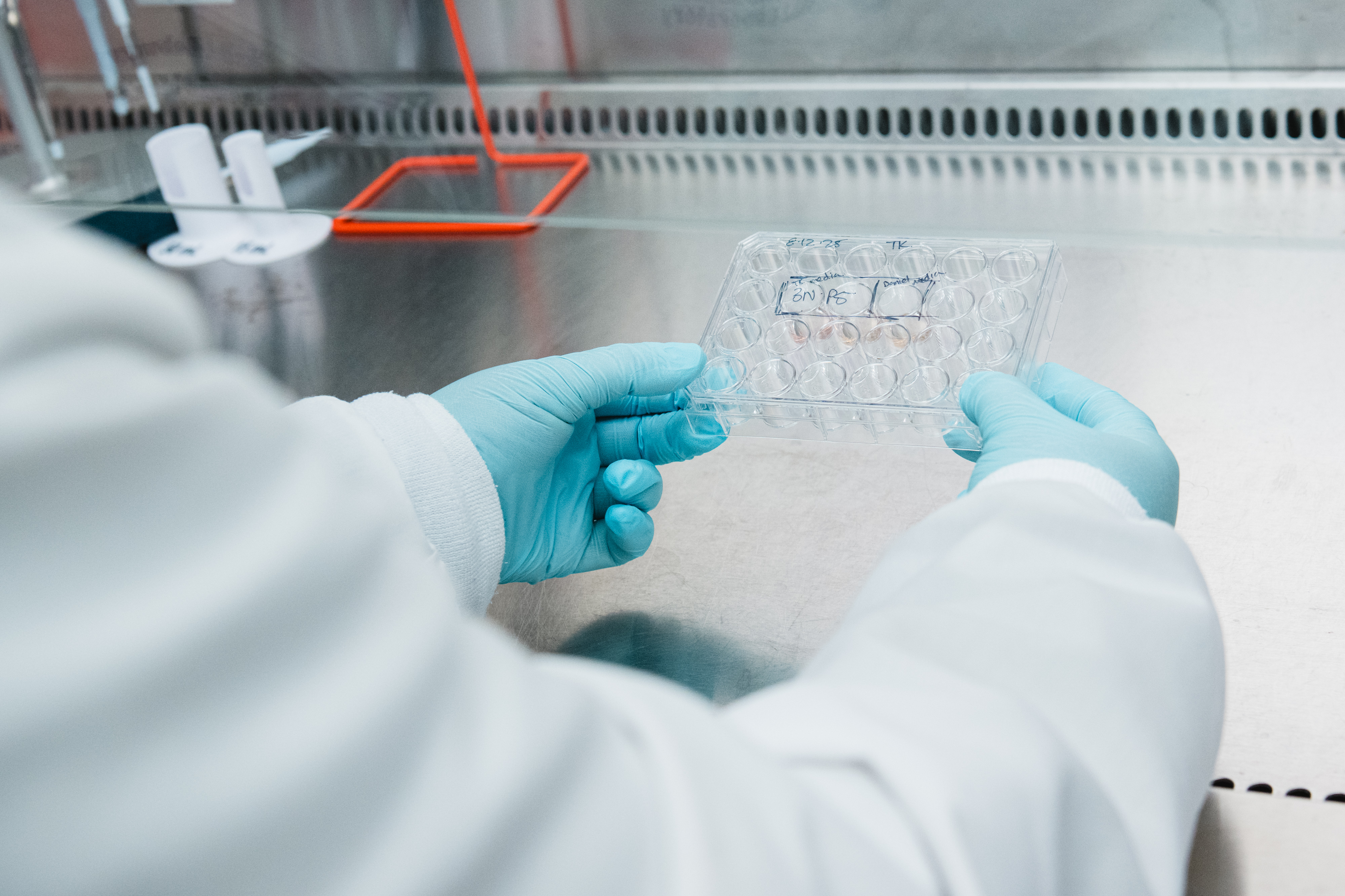 Dr. Salazar in the research lab