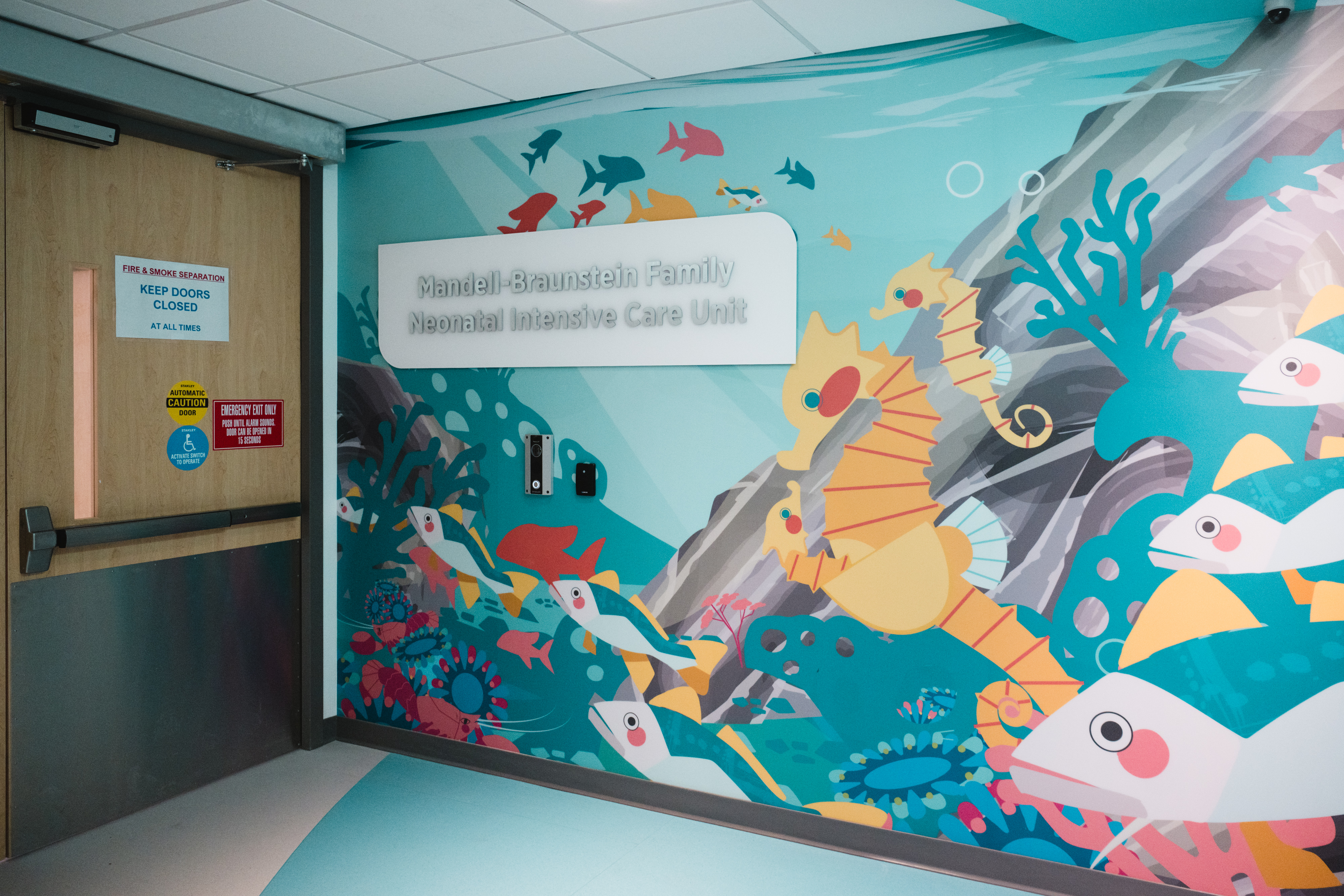Wayfinding friends welcome you to the NICU