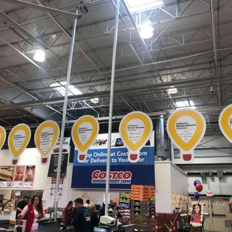 Costco hosts a month-long miracle balloon campaign
