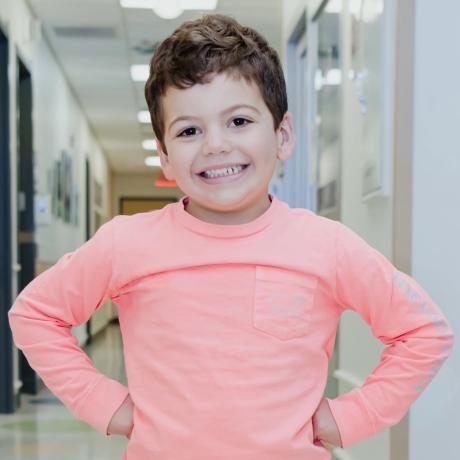 Smiling patient
