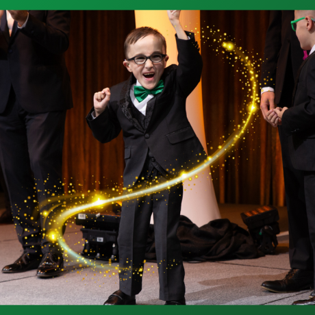 All-Star Austin on stage celebrating