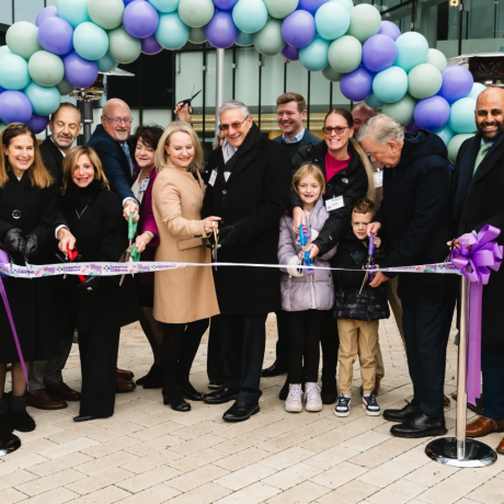 Team cuts the ribbon for the tower opening