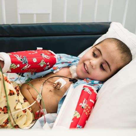 The telemetry unit transmits information about a patient’s heart to a display monitor in another room that is watched around the clock by a trained telemetry technician. 