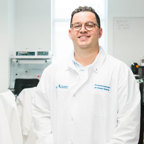 Dr. Salazar in the research lab