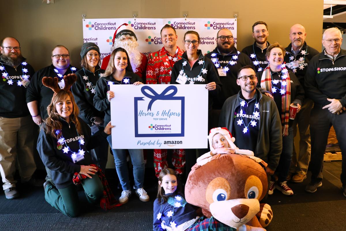 Stop & Shop volunteers during the toy drive