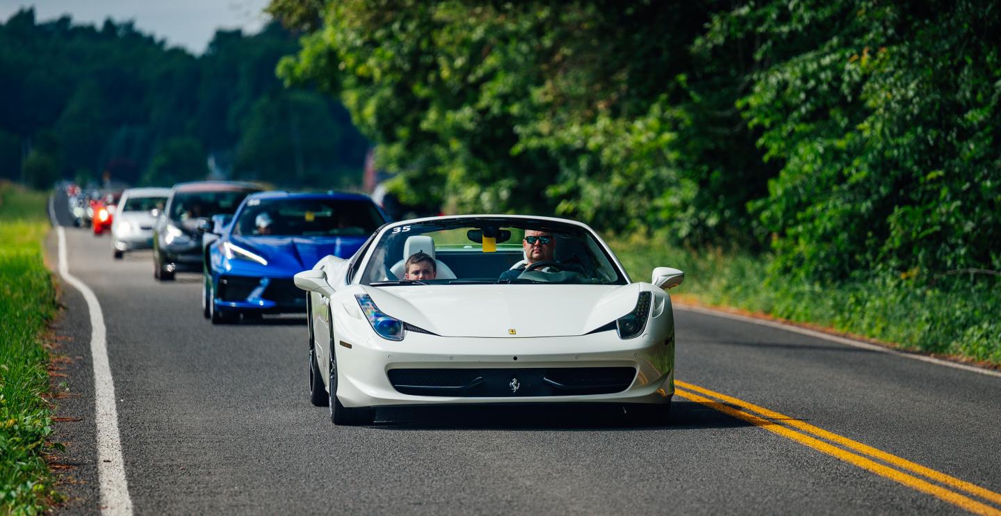 CT Children's Patients cruise in the sports cars