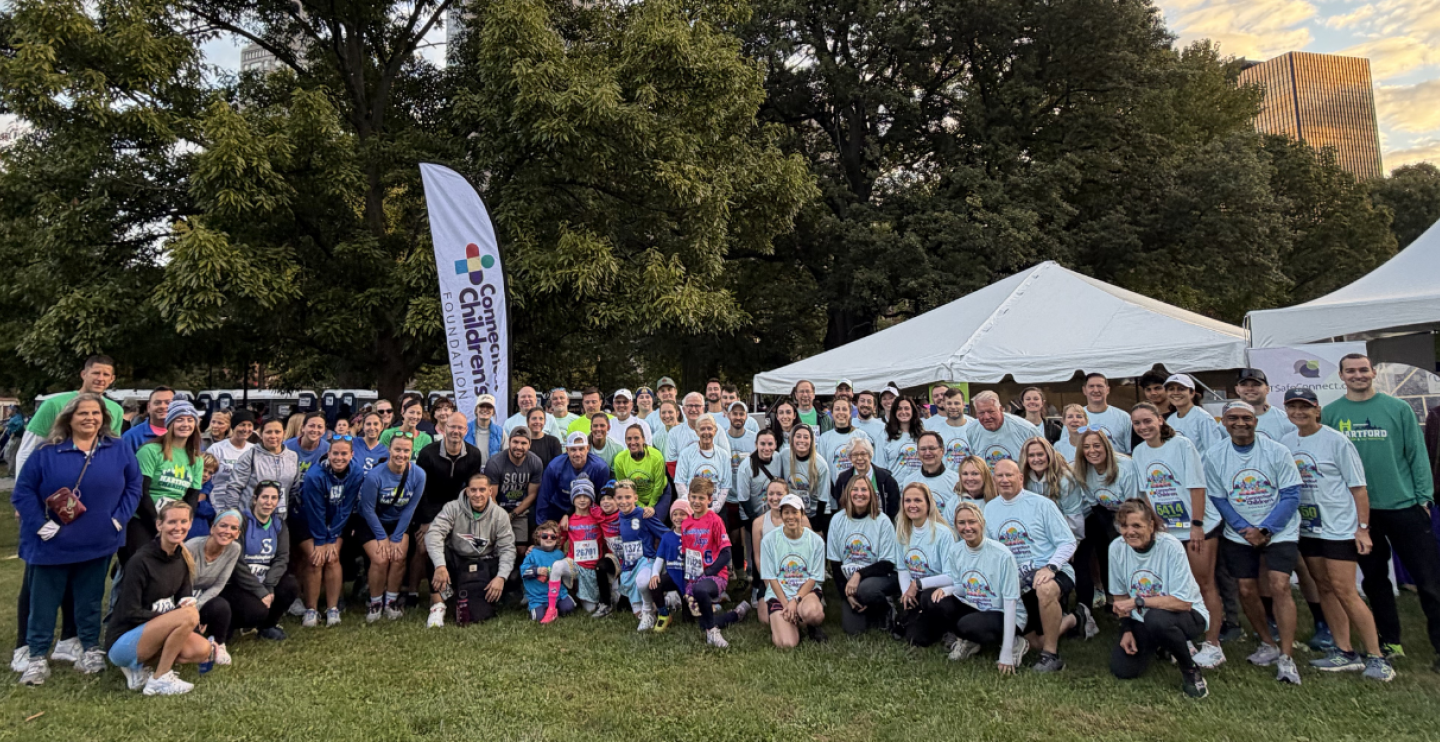 Team Connecticut Children's at the 2025 Hartford Marathon