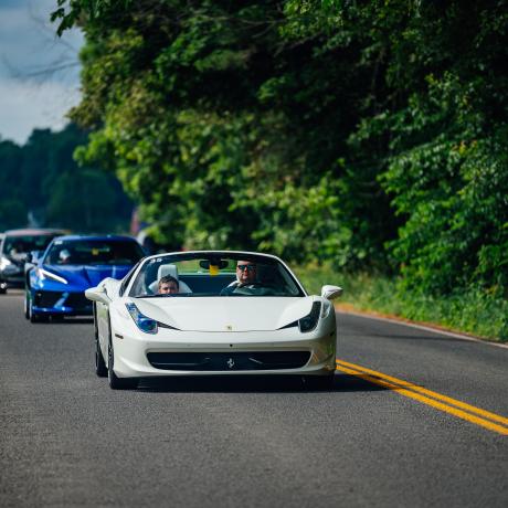 CT Children's Patients cruise in the sports cars